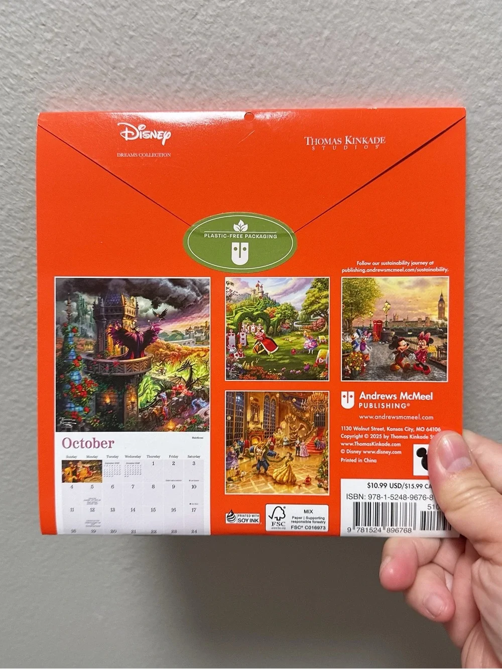 Disney 2026 Moana Wall Calendar - Red Sail Artwork